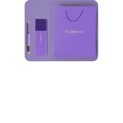 Cadeautas en sleeve waterman paars en blauw Cadeautas en sleeve waterman paars en blauw