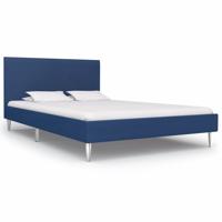 vidaXL Bedframe stof blauw 120x200 cm - thumbnail