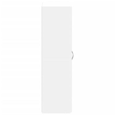 Archiefkast 60x32x115 cm bewerkt hout wit
