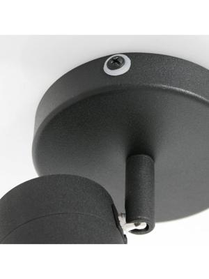 Steinhauer Badkamer spotUpround LED zwart - 2486ZW