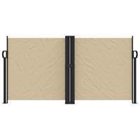Windscherm uittrekbaar 120x600 cm beige - thumbnail