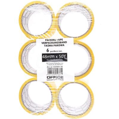 OFFICE products verpakkingstape, 48 mm x 46 m, geel