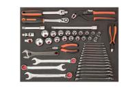 Bahco Foaminlay Fit&Go 3/3 met doppen en toebehoren 1/2" | sleutels en tangen - 46-delig - FF1A37 - thumbnail