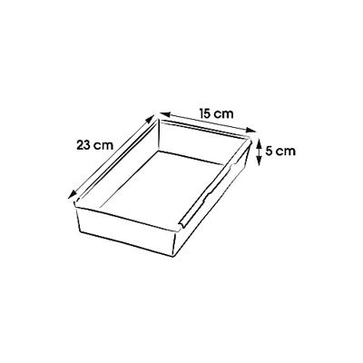 Keeeper ladeverdeler 23x15x5cm zilver