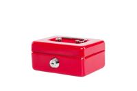 Geldkist maul muntgleuf slot 125x95x60mm rood - thumbnail
