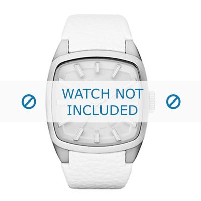 Diesel horlogeband DZ1531 Leder Wit 22mm