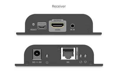 Digitus DS-55353 HDMI-extenderset HDMI, HDMI-ingang, USB, USB-A, USB-A 1.1, RJ45, Micro-USB Via netwerkkabel RJ45 200 m