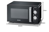 Severin MW 7762 Magnetron Zwart, RVS 800 W Grillfunctie - thumbnail