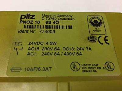 PILZ PNOZ 10 24VDC 6n/o 4n/c Veiligheidsschakelapparaat Voedingsspanning (num): 24 V/DC 6x NO, 4x NC (b x h x d) 90 x 87 x 121 mm 1 stuk(s) PILZ PNOZ 10 24VDC 6n/o 4n/c Veiligheidsschakelapparaat Voedingsspanning (num): 24 V/DC 6x NO, 4x NC (b x h x d) 90 x 87 x 121 mm 1 stuk(s)