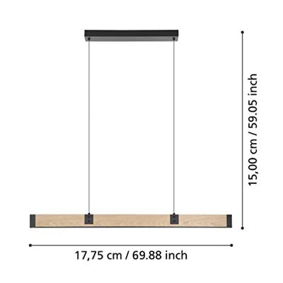 Stars of Light Houten hanglamp Caminarro 178cm 390225