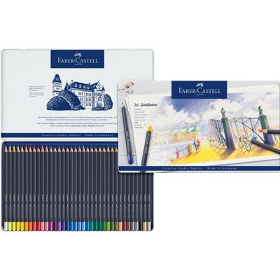 36 Kleurpotloden Faber-Castell Goldfaber in bliketui 36 Kleurpotloden Faber-Castell Goldfaber in bliketui