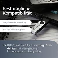 MediaRange 64GB USB 2.0 USB flash drive USB Type-A / Micro-USB Zwart, Zilver - thumbnail