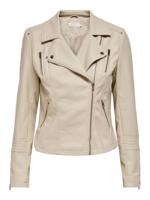 Only 15153079 Onlgemma Faux Leather Biker Leer En Leatherlook Silver Lining 15153079 - thumbnail