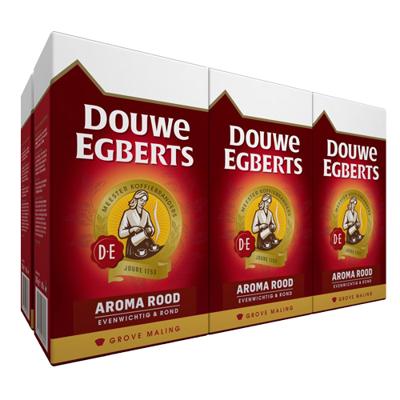 Douwe Egberts - Aroma rood (grove maling) - 6x 250g