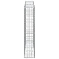 Schanskorf gewelfd 200x30x140/160 cm gegalvaniseerd ijzer - thumbnail