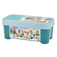 Abrick Ecoiffier bb babyspeelgoed 4in1 speelset in opbergbox - 41dlg. - thumbnail
