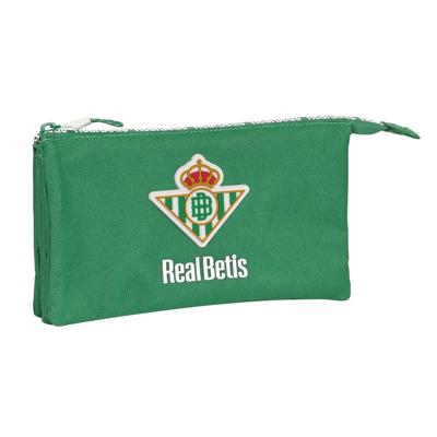 Pennenetui met 2 vakken Real Betis Balompié Groen 22 x 12 x 3 cm