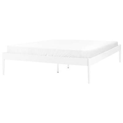 Beliani - VAURS - Tweepersoonsbed - Wit - 160 x 200 cm - Staal