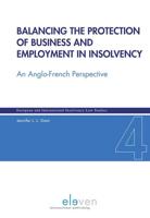 Balancing the protection of business and employment in insolvency - Jennifer L.L. Gant - eBook (9789462747081) - thumbnail