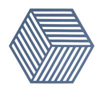 Zone - Hexagon - Onderzetter Denim - thumbnail
