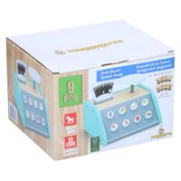 Houten Weegschaal met Kaartjes, 9dlg. - thumbnail