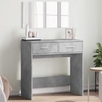 Kaptafel met spiegel 80x39x80 cm betongrijs - thumbnail