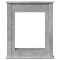 Haardombouw 75x20x87,5 cm bewerkt hout betongrijs - thumbnail