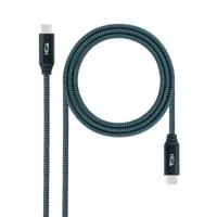Nanocable 10.01.4301-L150-COMB USB 3.2 Gen2x2 kabel, 20 Gbit/s, 5 A/100 W, 4K/60 Hz, USB-C/M-USB-C/M, 1,5 m - thumbnail