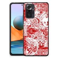 Telefoonhoesje Xiaomi Redmi Note 10 Pro Angel Skull Rood - thumbnail