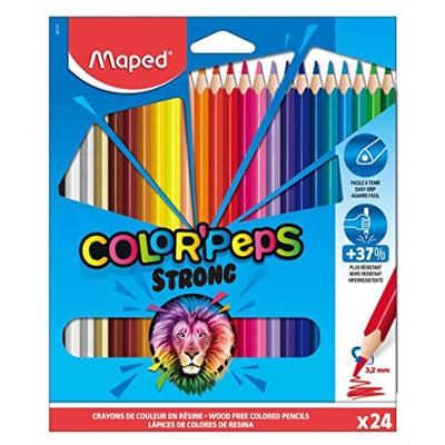 Maped kleurpotlood Color&apos;Peps Strong, 24 potloden in een kartonnen etui