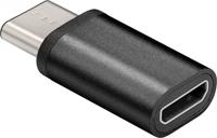 Goobay USB-C naar USB-micro adapter zwart - 9550410 - thumbnail