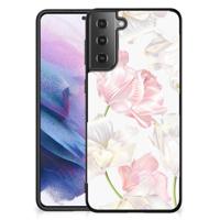 Samsung Galaxy S21 Plus Bloemen Hoesje Lovely Flowers - thumbnail