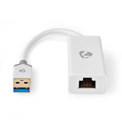 USB-A Adapter | USB 3.2 Gen 1 | USB-A Male | RJ45 Female | 1 Gbps | 0.20 m | Rond | Verguld | PVC |