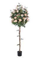 Kunstboom met rozen 180 cm - thumbnail