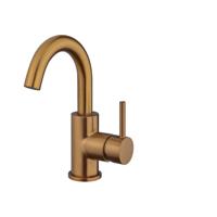 Opbouw Wastafelkraan BWS Cemal Met Draaibare Uitloop Geborsteld Brons Koper Boss & Wessing - thumbnail