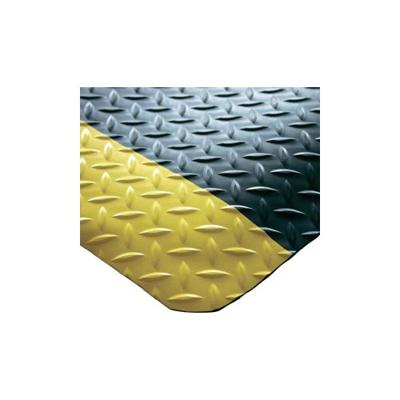 COBA Europe SD010707C Deckplate Werkplaatsmat (b x h) 0.9 m x 15 mm (Stukgoed) Zwart, Geel