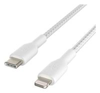Belkin BOOSTCHARGE gevlochten USB-C naar Lightning kabel - thumbnail