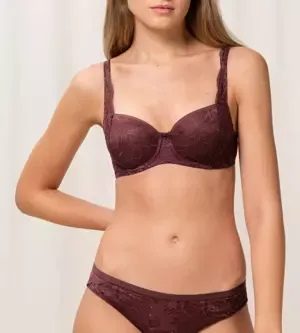 BH Amourette Charm T WHP02 - Decadent Chocolate - kanten Beugel bh voorgevormd