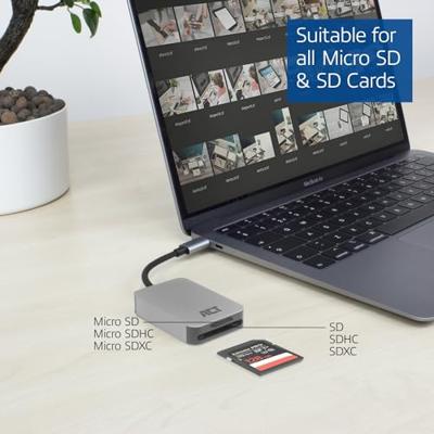 ACT AC7056 USB-C OTG kaartlezer - thumbnail