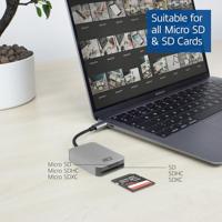 ACT AC7056 USB-C OTG kaartlezer - thumbnail