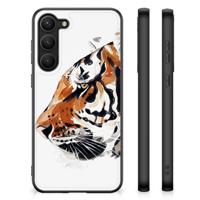 Kleurrijke Telefoonhoesje Samsung Galaxy S23 Plus Watercolor Tiger - thumbnail