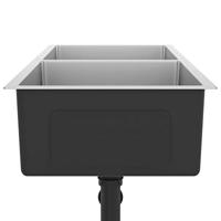 VidaXL Gootsteen handgemaakt roestvrij staal - thumbnail