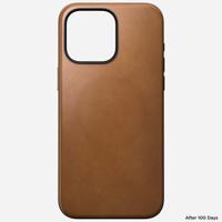 Nomad Modern Leather Case Magsafe iPhone 15 Pro Max tan - thumbnail