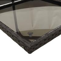 11-delige Tuinset met kussens poly rattan zwart - thumbnail