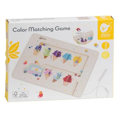 Classic World houten kleuren match spel ijsjes magnetisch Classic World houten kleuren match spel ijsjes magnetisch