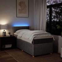 Boxspring met matras stof taupe 100x200 cm - thumbnail