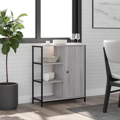 Dressoir 70x30x80 cm bewerkt hout grijs sonoma Dressoir 70x30x80 cm bewerkt hout grijs sonoma