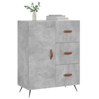 Dressoir 69,5x34x90 cm bewerkt hout betongrijs - thumbnail