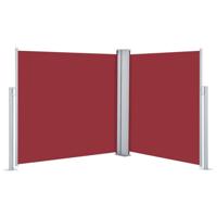VidaXL Windscherm uittrekbaar 100x600 cm rood - thumbnail