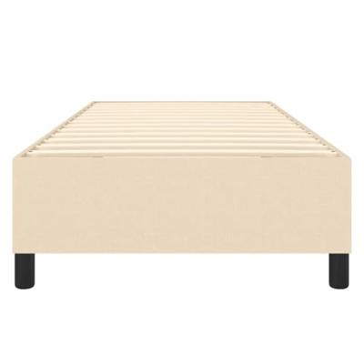 Boxspringframe stof crmekleurig 90x190 cm Boxspringframe stof crmekleurig 90x190 cm